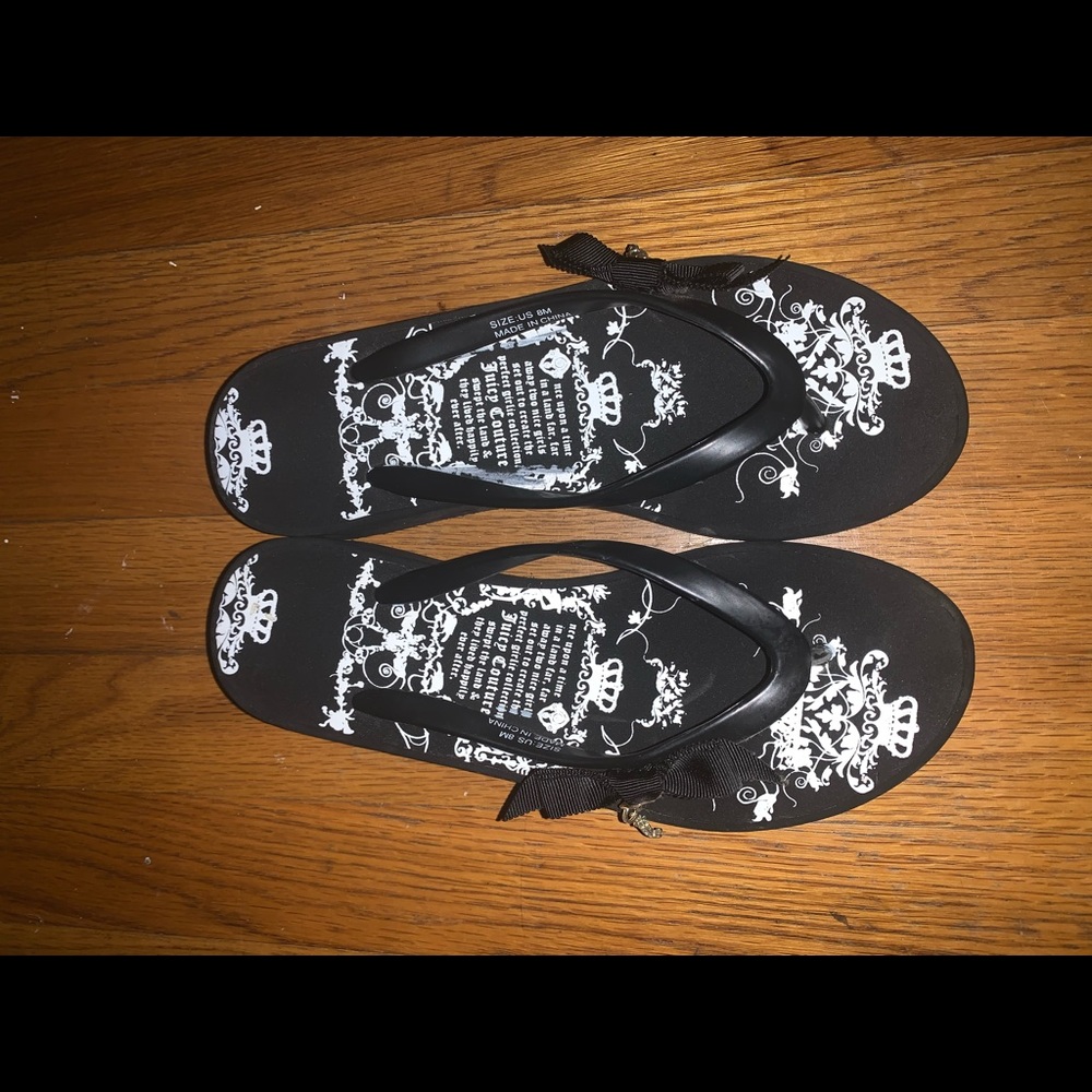 Juicy Couture flip flops